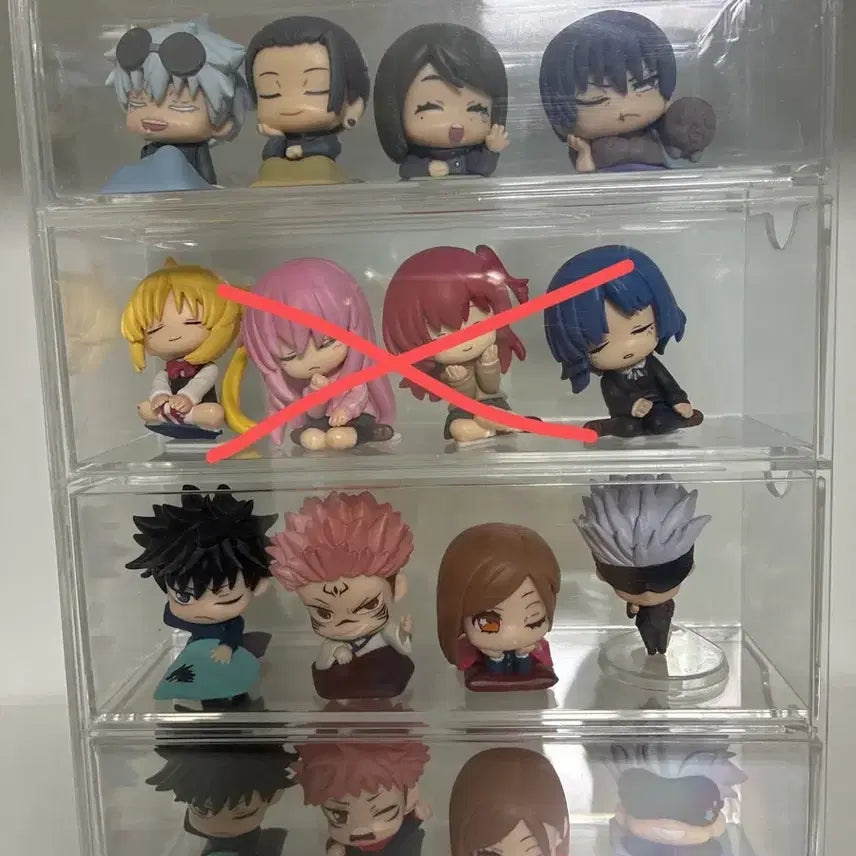 [BUNJANG] Jujutsu Kaisen Gacha Figures Bundle Set (12 pcs) / 일괄 가격)주술회전 가챠 고죠 게토 쇼코 토우지 메구미 유지 가챠 피규어 12개 팝니다