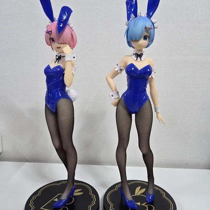 [BUNJANG] Re:Zero Rem Ram Bunny Girl Figure Set / 리제로 렘 람 바니걸 피규어 세트