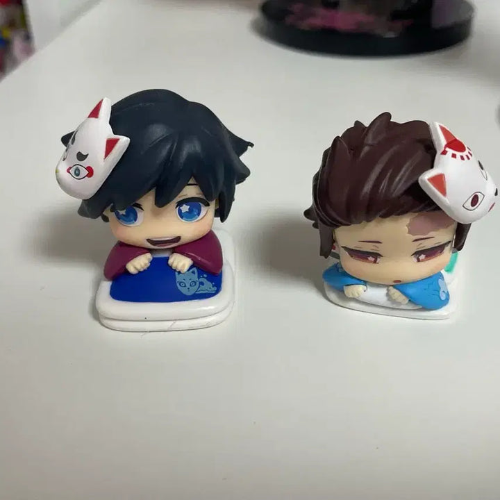 [BUNJANG] Demon Slayer: Kimetsu no Yaiba Onemutan Gacha Figures - Giyu &amp; Tanjiro Bundle Set / (일괄) 귀칼 귀멸의칼날 오네무탄 가챠 기유 탄지로 일괄판매