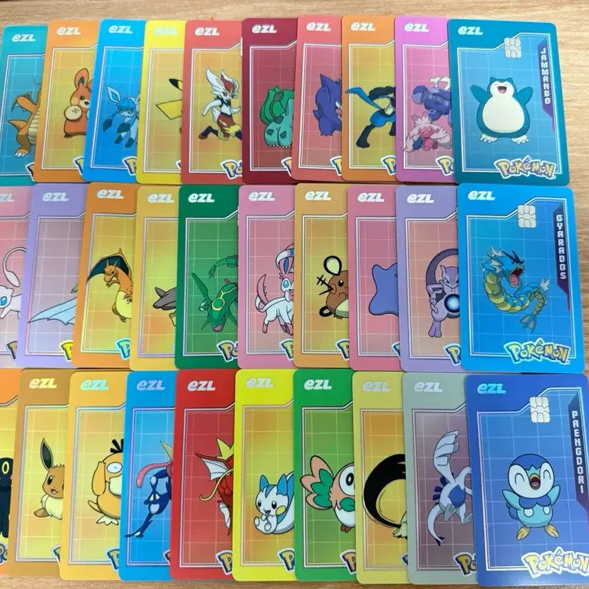 [BUNJANG] Pokemon 30th Anniversary EZ-L Chip Collection / 포켓몬 30주년 이즐 교통카드 전종 30종