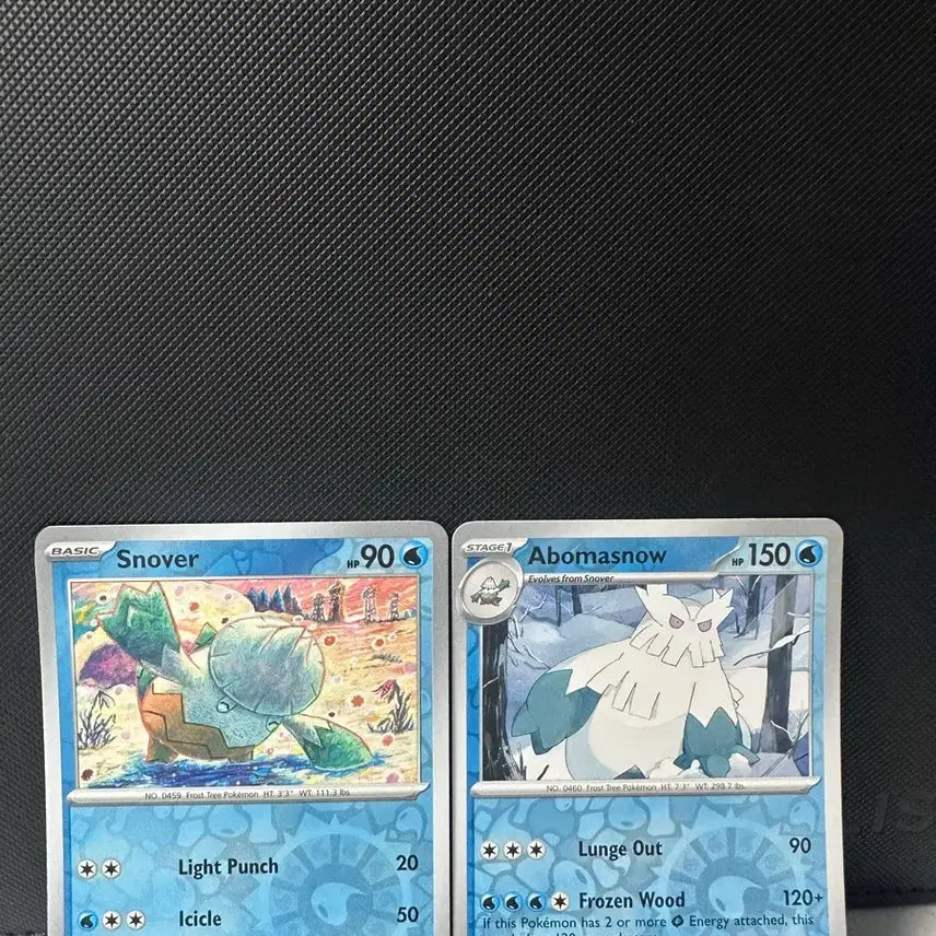 [BUNJANG] Pokemon TCG North America Destined Rivals Snowrunt &amp; Glalie Reverse Holo Set / 포켓몬카드 북미 Destined Rivals 눈쓰개&amp;눈설왕 리버스홀로 세트 [DRI EN, 059/086&amp;060/086]