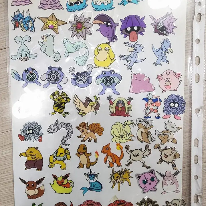[BUNJANG] Pokemon Stickers (1999) - First Edition - Approx. 180 Stickers / 포켓몬스터 띠부씰 1999년 구버전 초판 뗀씰 180여개