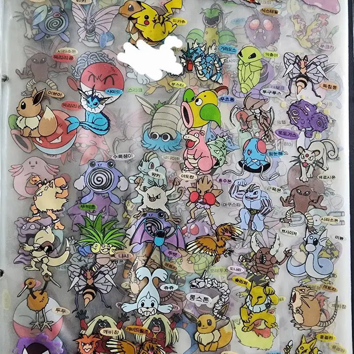 [BUNJANG] 1999 Pokemon Sticker Collection (200+ pcs) / 포켓몬스터 띠부씰 1999년 구버전 초판 뗀씰 200여개 네고환영