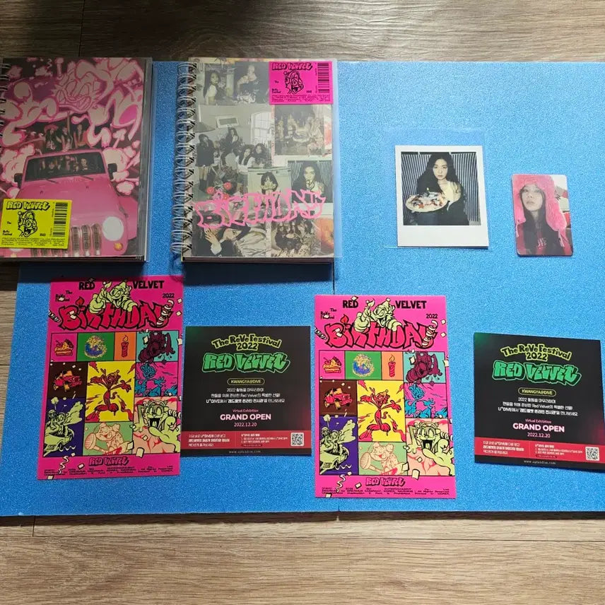 [BUNJANG] Red Velvet Birthday Photobook Album Set w/ Seulgi Photocard / (단순개봉) 레드벨벳 벌스데이 birthday 포토북 앨범 커버2종 일괄 슬기포카포함