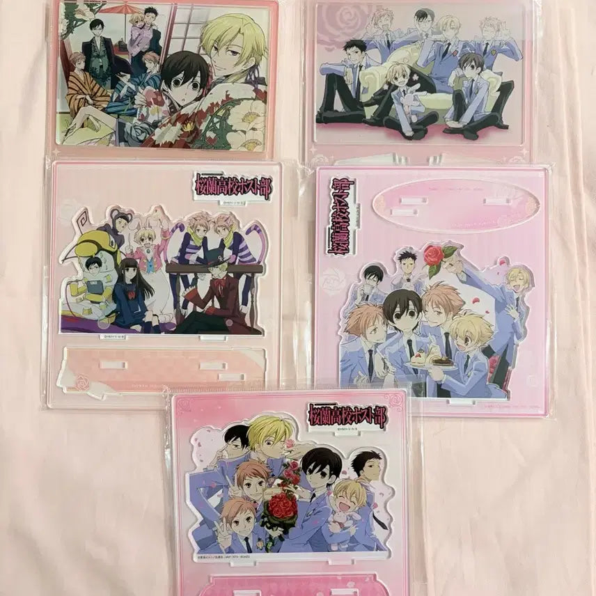 [BUNJANG] Ouran High School Host Club Acrylic Standee Bundle Set / (정품 5종 일괄) 오란고교 호스트부 아크릴 스탠드 단체 트리빌리지