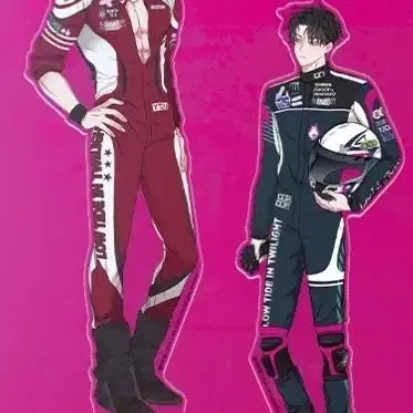[BUNJANG] Another Pink Partner Racer Acrylic Stand Bundle Set - Yeo Taeju, Kim Euihyun / 물가의 밤 어나더 핑크 파트너 / 레이서 아크릴 스탠드 여태주 김의현 일괄