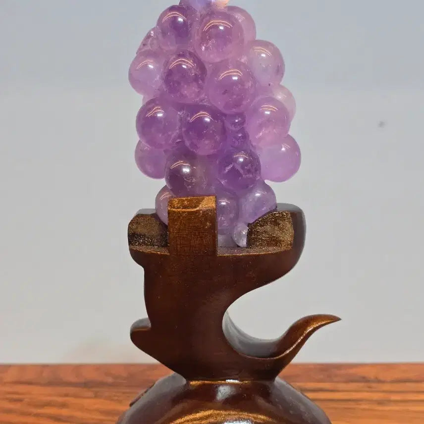 [BUNJANG] Amethyst Grape Cluster Mineral Specimen / 26081212 좋은 기운을 주고 영롱한 자수정 포도 조각 광물 팝니다