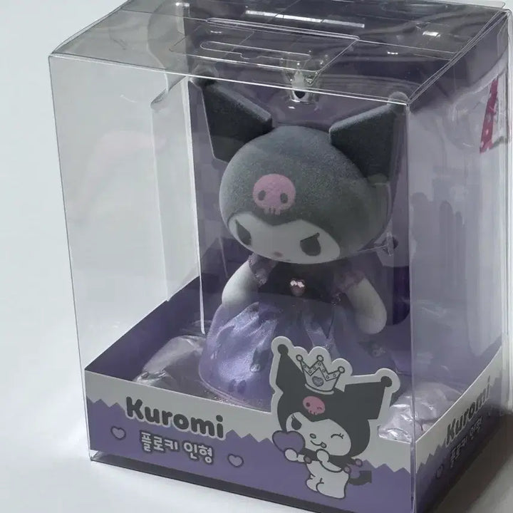 [BUNJANG] Sanrio Kuromi Fluffy Doll (Sealed) / 미개봉) 쿠로미 플로키 인형