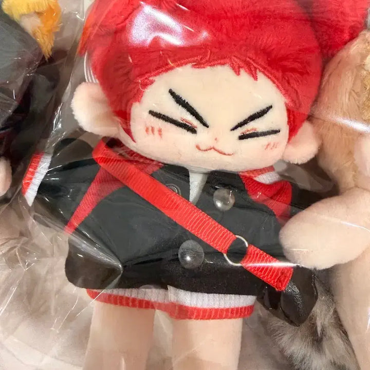 [BUNJANG] Slam Dunk Kang Baek Ho Custom Plush Doll Bundle with Official Keychain Wristband / 슬램덩크 강백호 속성 솜인형 + 공식 키링 손목 밴드