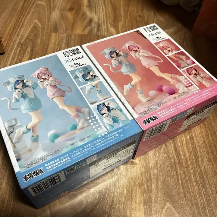 [BUNJANG] SEGA Re:Zero Ram/Rem Cat Hood Figure (Sealed) / SEGA Re:제로부터 시작하는 이세계 생활 Stellar 렘/람 피규어