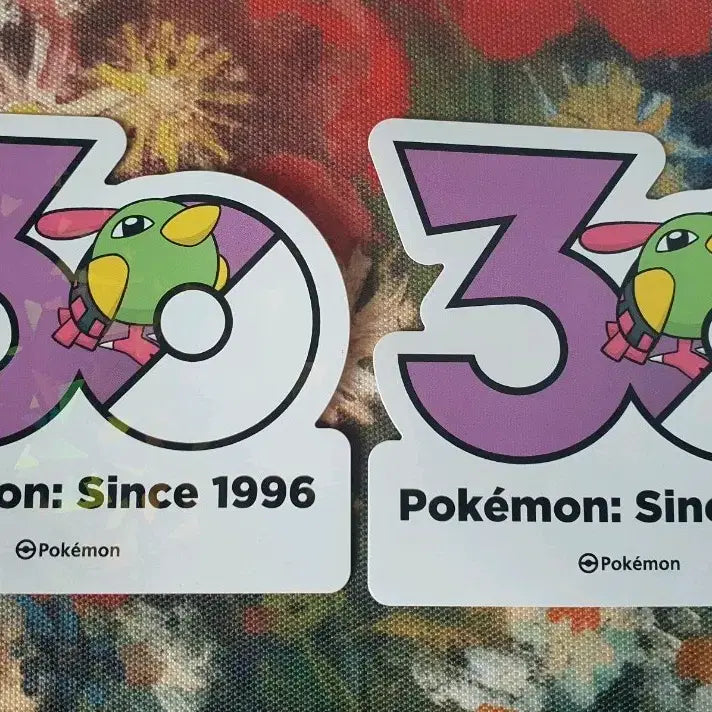 [BUNJANG] Pokemon 30th Anniversary Logo Sticker Nati / 포켓몬스터 30주년 로고 스티커 네이티