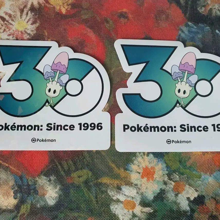 [BUNJANG] Pokemon 30th Anniversary Logo Sticker Jamashu / 포켓몬 30주년 로고 스티커 자마슈