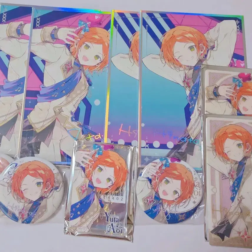 [BUNJANG] Ensemble Stars! Ensemble Stars! MoFun Popup Bundle Set Acrylic Hinata Yuta Can Badge Shikishi / (일괄) 앙스타 앙상블스타즈 모펀 팝업 16만원 특전 아크릴 히나타 유우타 캔뱃지 색지