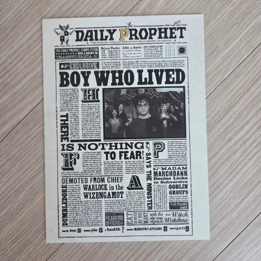 [BUNJANG] Official MinaLima Holographic Postcard / 해리포터 미나리마샵 공식 홀로그램 엽서