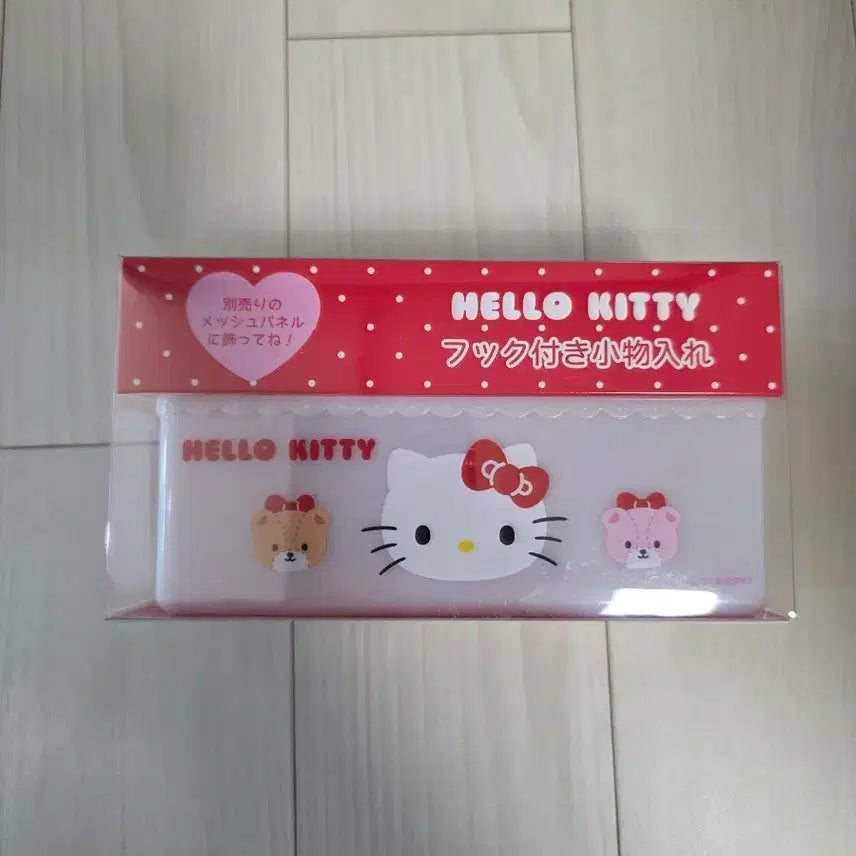 [BUNJANG] Sanrio Hello Kitty Hook Storage Net Basket Accessory Shelf / 산리오 헬로키티 후크 수납함 네트망 액세서리 선반