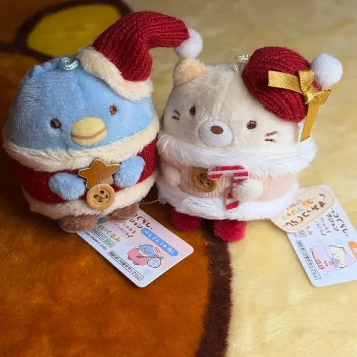[BUNJANG] Sanrio Sumikko Gurashi Christmas Penguin &amp; Cat Set / 산리오 스미코구라시 크리스마스 펭귄, 고양이 세트 (새상품)