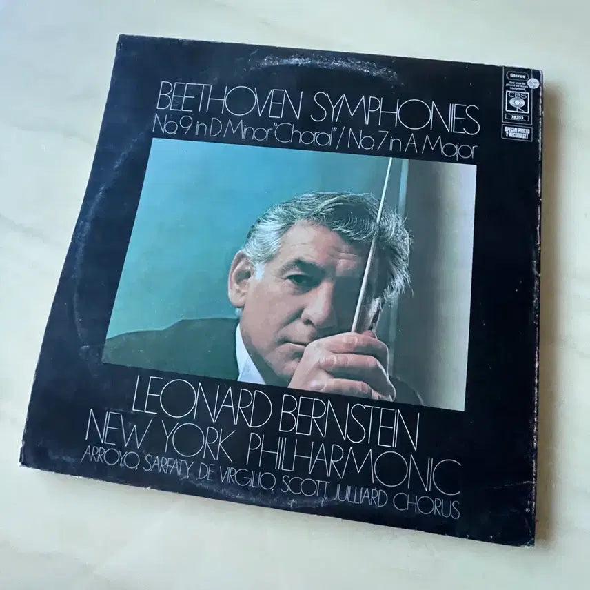 [BUNJANG] Leonard Bernstein New York Philharmonic Beethoven Symphony No. 9 &amp; No. 7 1st Edition 2LP Set / 초판)베토벤교향곡 9번 &amp; 7번 레너드 번스타인 뉴욕 필하모닉