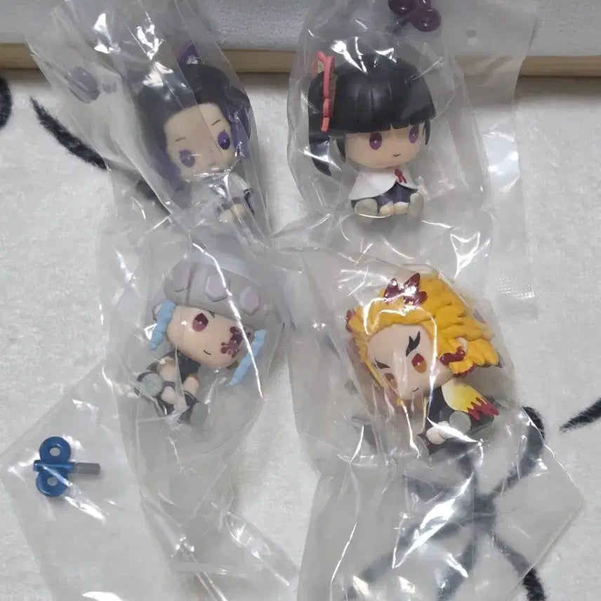 [BUNJANG] Demon Slayer Petatto Wind-up Figure Set / 귀멸의 칼날 페탓토 태엽 피규어 새상품