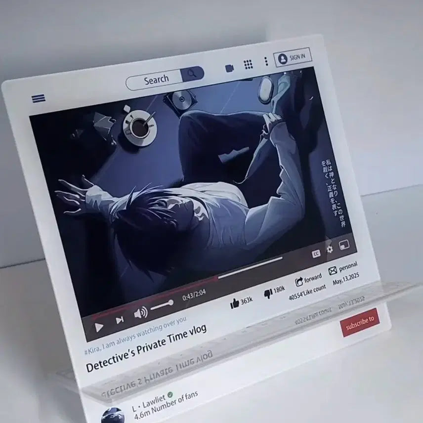 [BUNJANG] Death Note L Acrylic Phone Stand / 데스노트 엘 아크릴 폰 스탠드