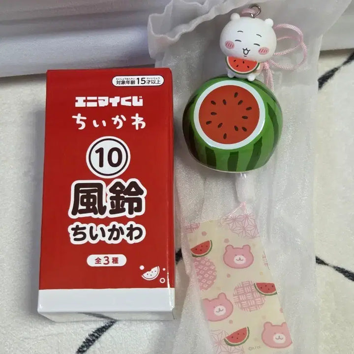 [BUNJANG] Chiikawa Fuuring Watermelon Summer Mascot NEW / 치이카와 후우링 애니마이 여름 치이카와 풍경 새상품