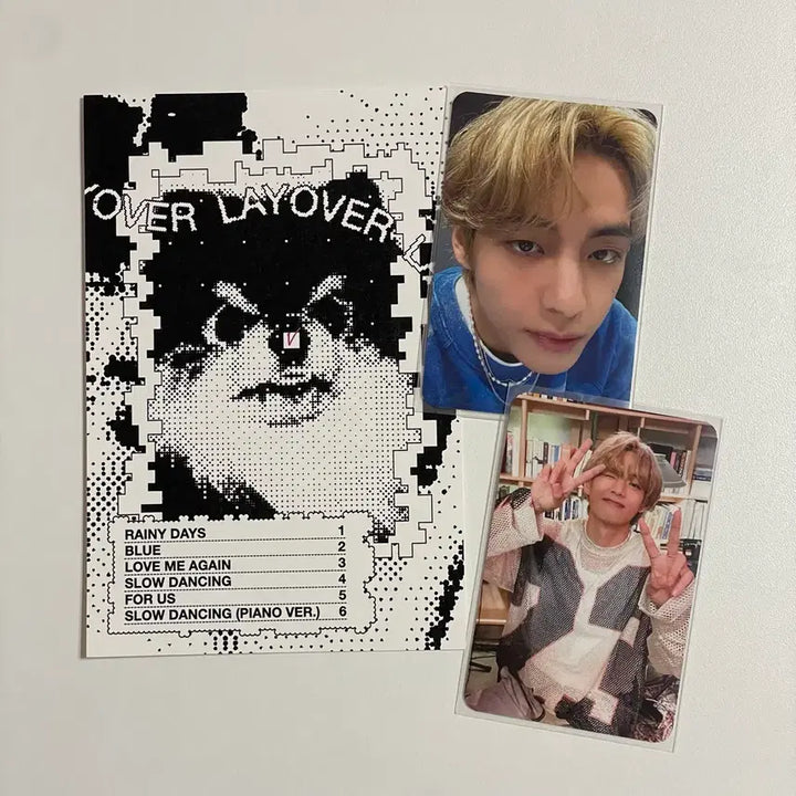 [BUNJANG] BTS V Layover Broadcast Gift Photocard Full Set / 방탄소년단 뷔 V 레이오버 공방 역조공 기프트 포카 풀세트