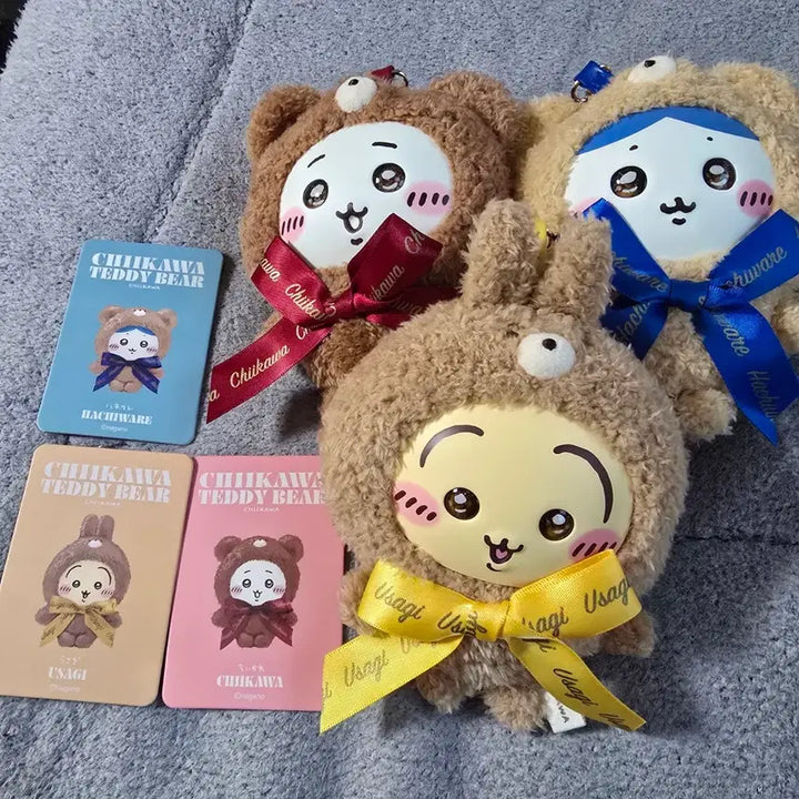 [BUNJANG] Chiikawa Kirameko Teddy Bear Bundle Set (Chibubu, Hamnyangto, Chiikawa, Hachiwara, Usagi) / 먼작귀 치이카와 키라메코 테디베어 치부부 햄냥토 일괄