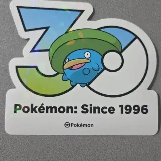 [BUNJANG] Pokemon 30th Anniversary Lotusmon Logo Sticker / 포켓몬 30주년 로고스티커 연꽃몬 팜