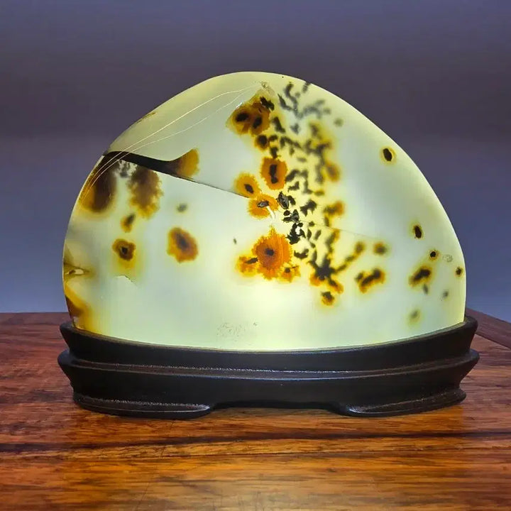 [BUNJANG] Agate Stone Mineral "Plum Blossom" / 26081232 좋은 기운을 주고 매화꽃 문양이 환상적인 마노석 광물 수석 팝니다
