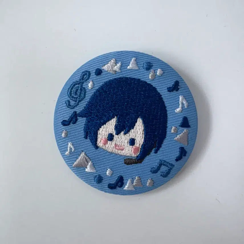 [BUNJANG] Project SEKAI Kaito Embroidered Can Badge / 프로세카 자수 캔뱃지 카이토