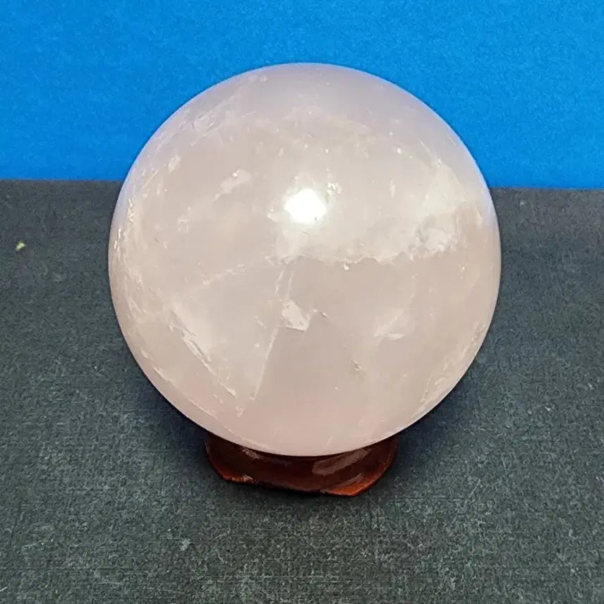 [BUNJANG] Rose Quartz Crystal Ball &amp; Obelisk Set with Stand / 로즈쿼츠 원석 볼+오벨리스크 세트+받침대