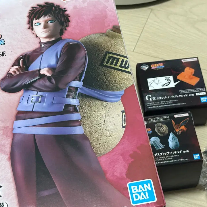 [BUNJANG] Naruto Ichiban Kuji D Prize Gaara Figure + F Prize Shukaku Magnet + G Prize Stamp / (급처)나루토 제일복권 D상 가아라 피규어+F상 일미 마그넷+G상 도장