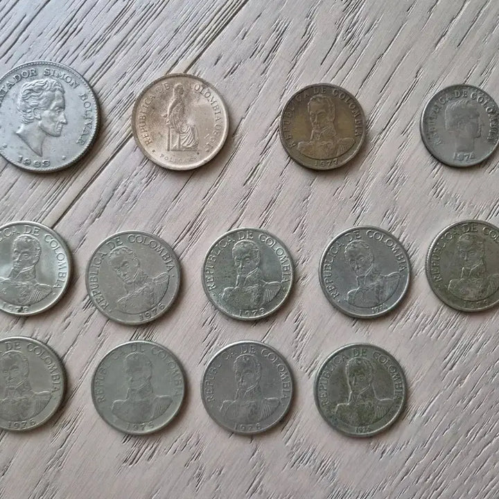 [BUNJANG] Colombia Coin Set 1974-1976 / 콜롬비아 주화 세트 1974-1976