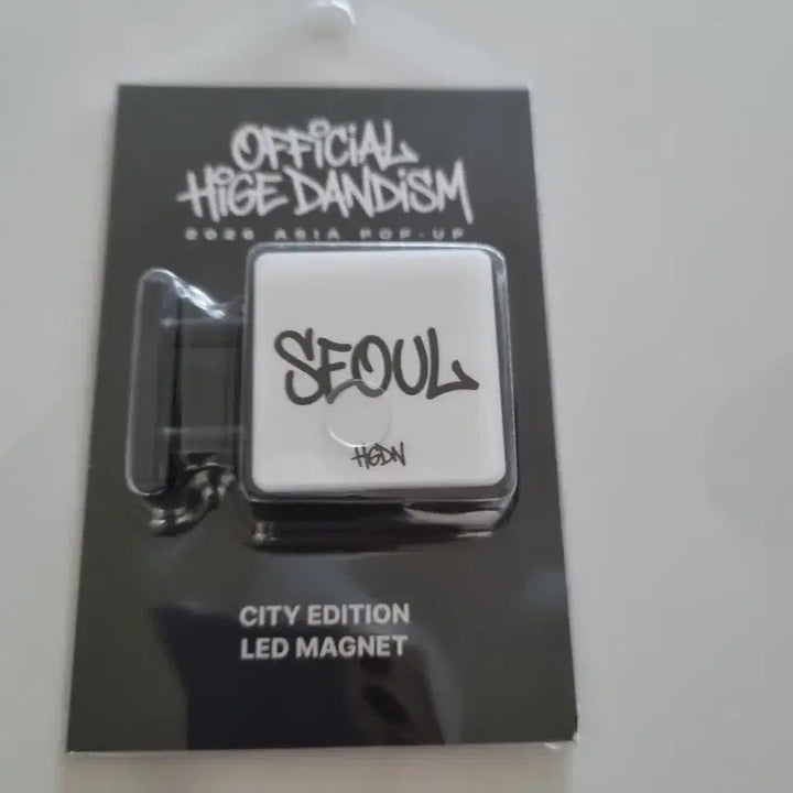 [BUNJANG] Official HIGE DANJI Pop-up City Edition LED Magnet (Seoul) - Sealed / 히게단 팝업 시티 에디션 LED 마그넷 서울 미개봉