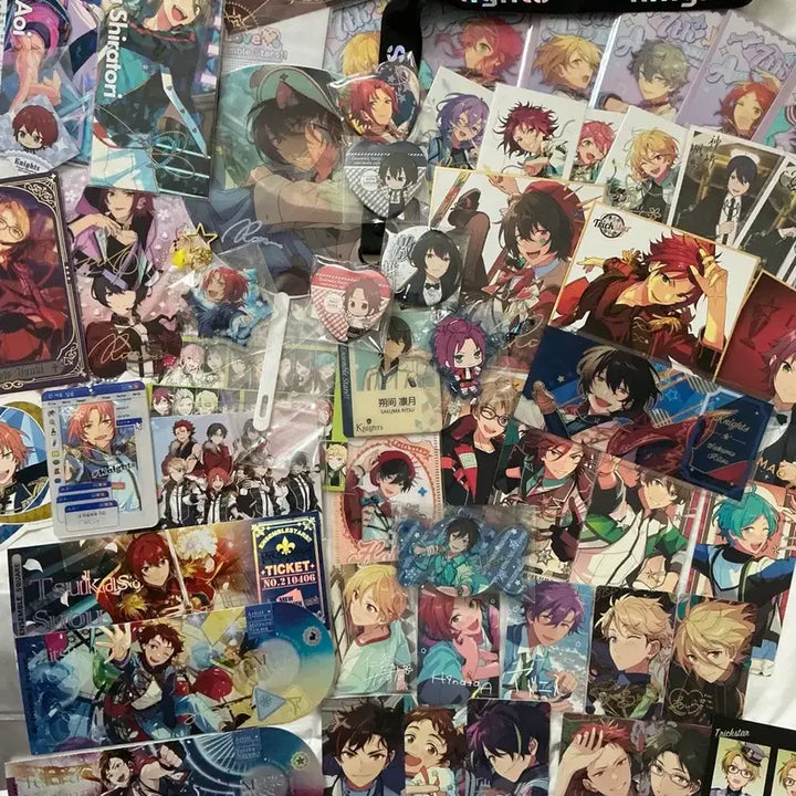 [BUNJANG] Ensemble Stars! Bundle Set PASHAMini Ticket Can Badge Photocard Arcana / 앙스타 일괄 판매 앙상블스타즈파샤라이브티켓캔뱃지포카아르카나리츠마오
