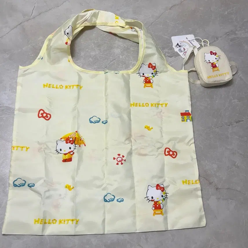 [BUNJANG] Sanrio Hello Kitty Backpack Shopping Cart Accessory / 미개봉/ 정품 산리오 헬로키티 백팩 장바구니