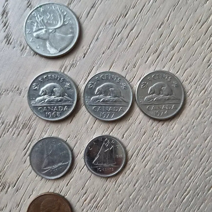 [BUNJANG] Canada Coin Set (25 Cents, 10 Cents, 1 Cent) / 캐나다 동전 세트 (25센트, 10센트, 1센트)