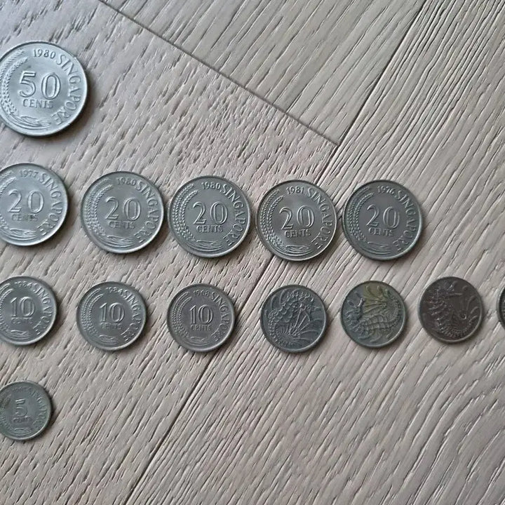 [BUNJANG] Singapore Coin Set (10, 20, 50 Cents) / 싱가포르 동전 세트 10센트 20센트 50센트