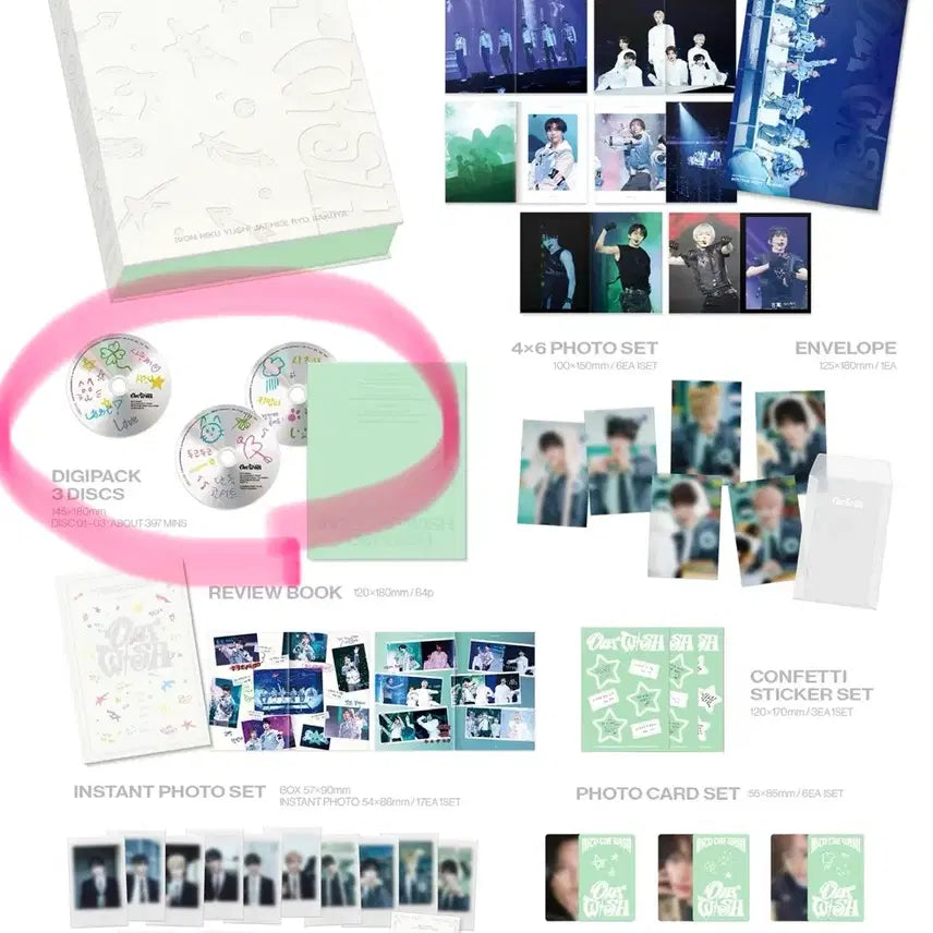 [BUNJANG] NCT WISH Our Wish Blu-ray Digipack CD Split Set / 아워위시 블루레이 디지팩 CD 씨디 분철 엔시티위시 시디
