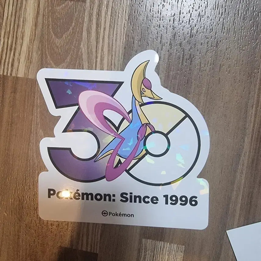 [BUNJANG] Pokemon 30th Anniversary Logo Sticker Cresselia (Mythical Pokemon) / 포켓몬스터 30주년 로고스티커 크레세리아 팜(환상의포켓몬)