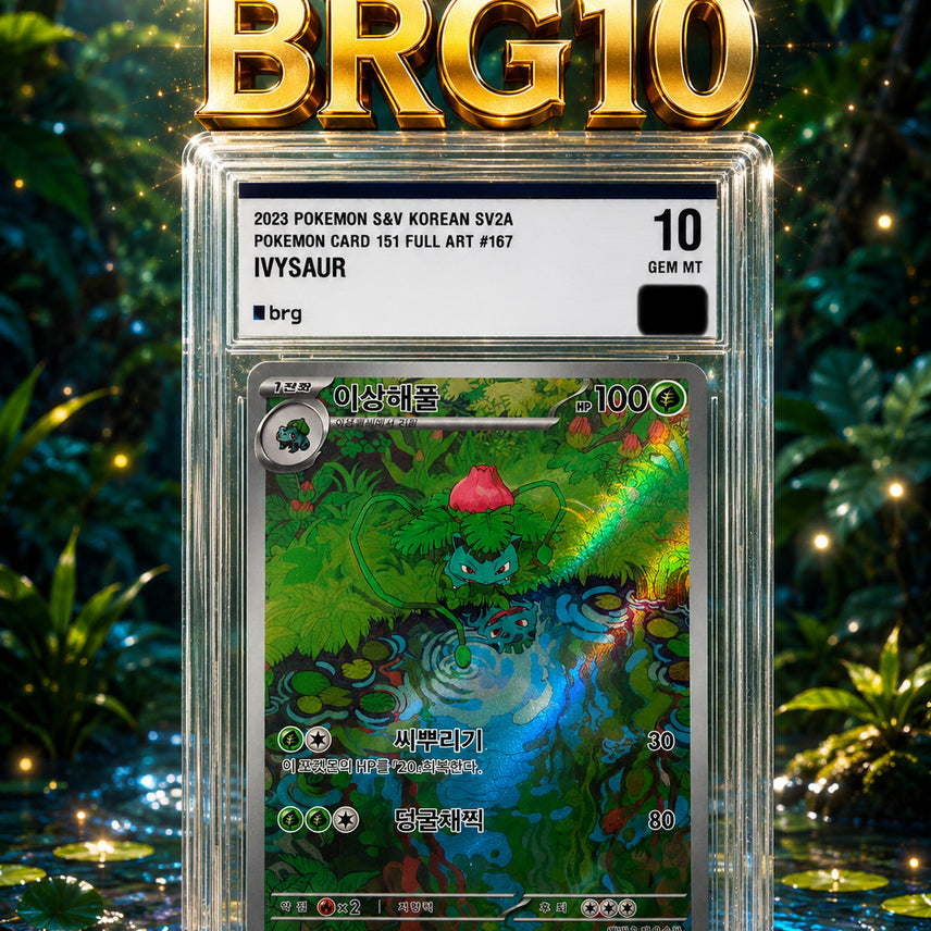 [BUNJANG] Pokemon Card Venusaur AR (Korean Edition 151) BRG10 Graded / 포켓몬카드 brg10 이상해풀 ar (한판) 한글판 151
