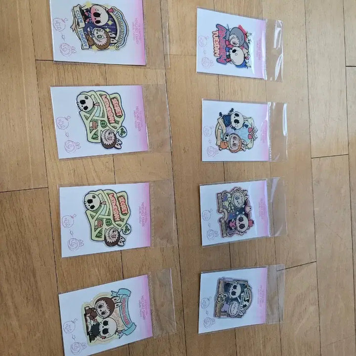 [BUNJANG] Pop Mart Labubu Series Epoxy Sticker Set (7 Types, 8 Sheets) / 팝마트 라부부 시리즈 에폭시 스터커 7종 8장
