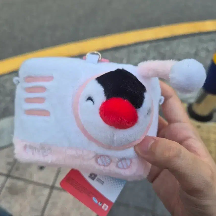 [BUNJANG] Pingu Pingu Camera Plush Keychain / 핑구 핑가 카메라 봉제 인형 키링