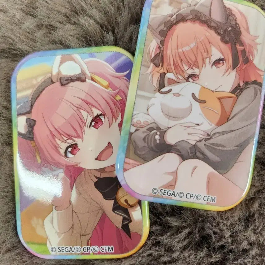 [BUNJANG] Project Sekai Momoi Airi Square Can Badge Bundle Set / 프로세카 모모이 아이리 냥벤 각전 각후 사각 캔뱃지 사각뱃지 일괄