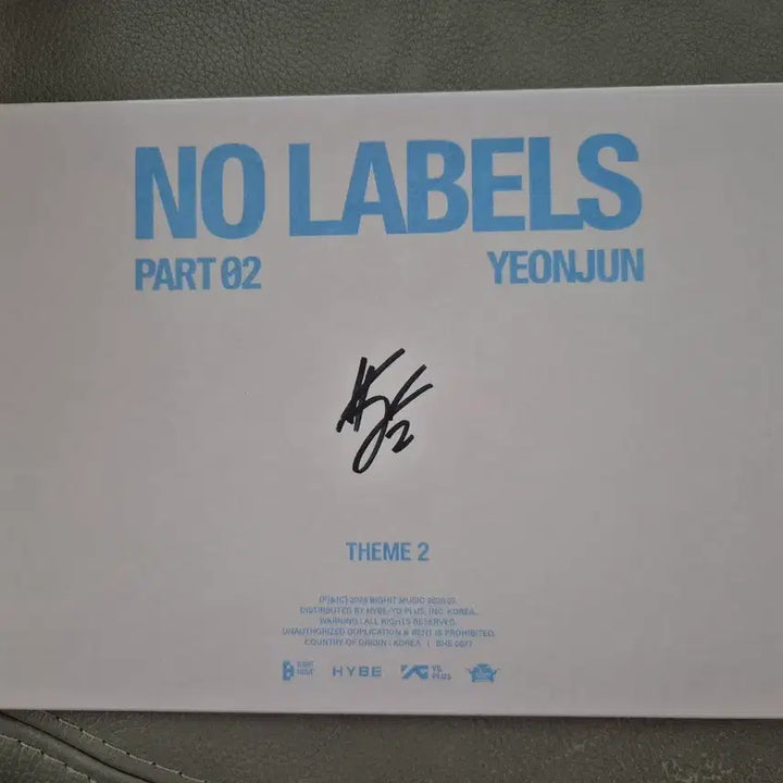 [BUNJANG] TXT Yeonjun Signed CD NO LABELS PART.02 / 투바투 TXT 연준 싸인 CD NO LABELS PART.02