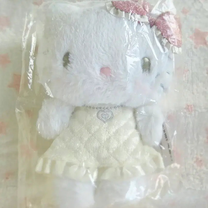 [BUNJANG] Hello Kitty 50th Anniversary Angel Kitty Plush Doll / 헬로키티 50주년 천사악마 시리즈 천사키티 봉제인형 산리오