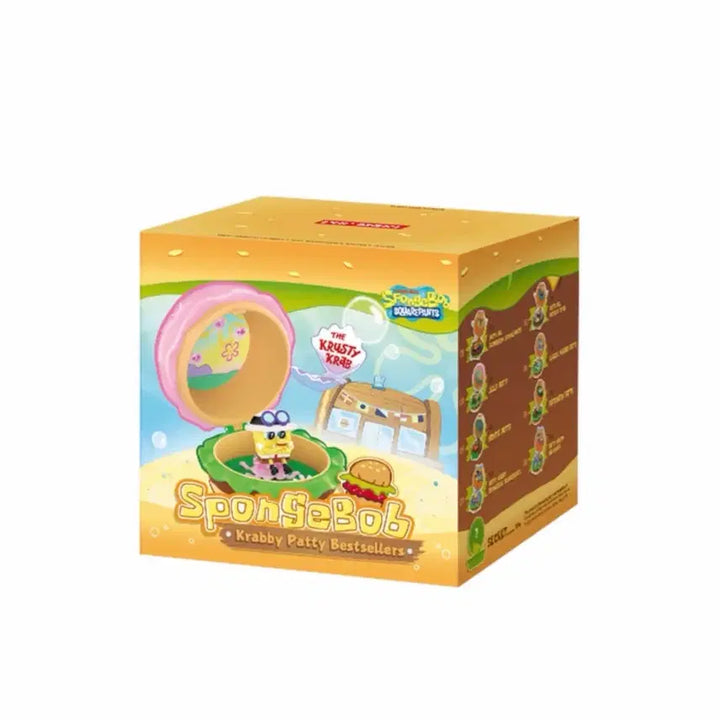 [BUNJANG] Pop Mart SpongeBob Hamburger Restaurant Series Jelly Patty Figure / (미개봉) 팝마트 스폰지밥 햄버거 맛집 시리즈 게살버거 피규어 가챠 젤리패티 해파리