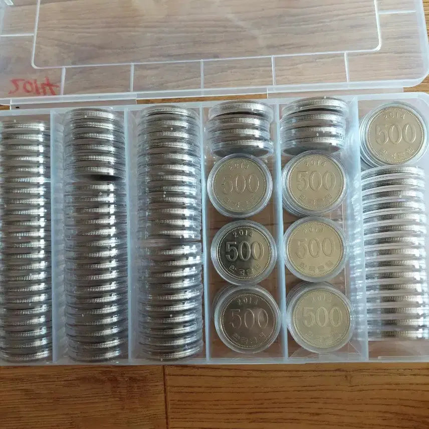 [BUNJANG] 2014 Bank of Korea 500 Won Coin Bundle (115 pieces) / 2014년 500원 한국은행 (115개)