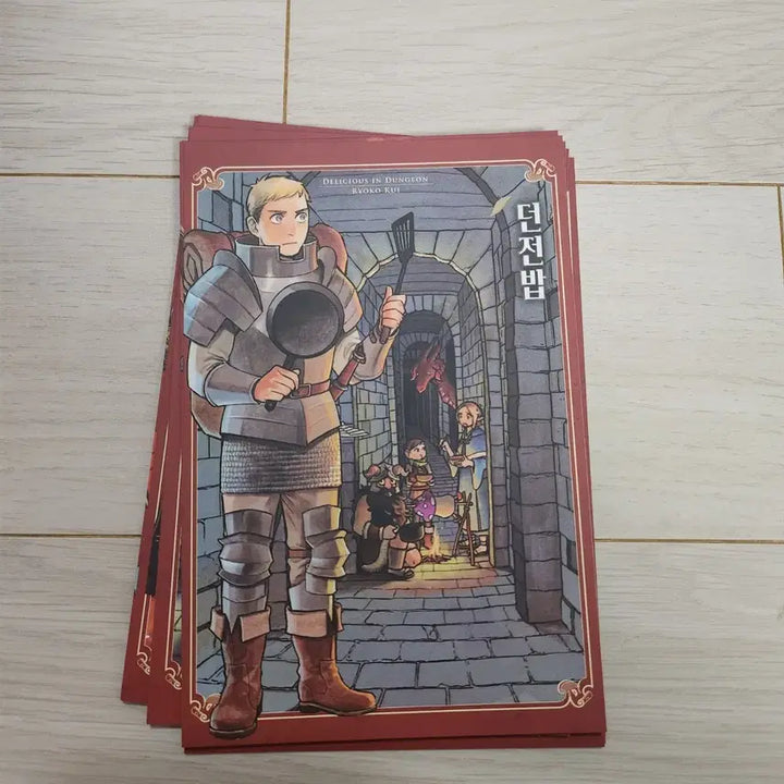 [BUNJANG] Dungeon Meshi (Dungeon Food) Paper Special Edition First Press Bonus Postcard Set (14 pcs) / 쿠이료코 던전밥 지류 초판한정특전 엽서 14장 일괄 라이오스 마르실 파린