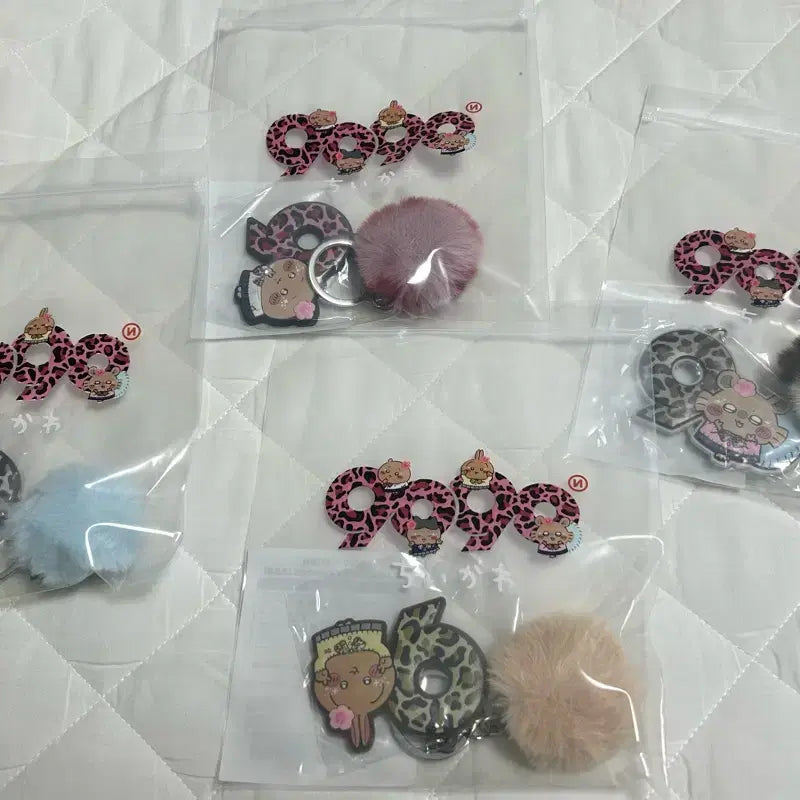 [BUNJANG] Chiikawa 9090 Gal Rubber Charm Keychain Bundle Set / 치이카와 9090 갸루 러버참 키링 일괄