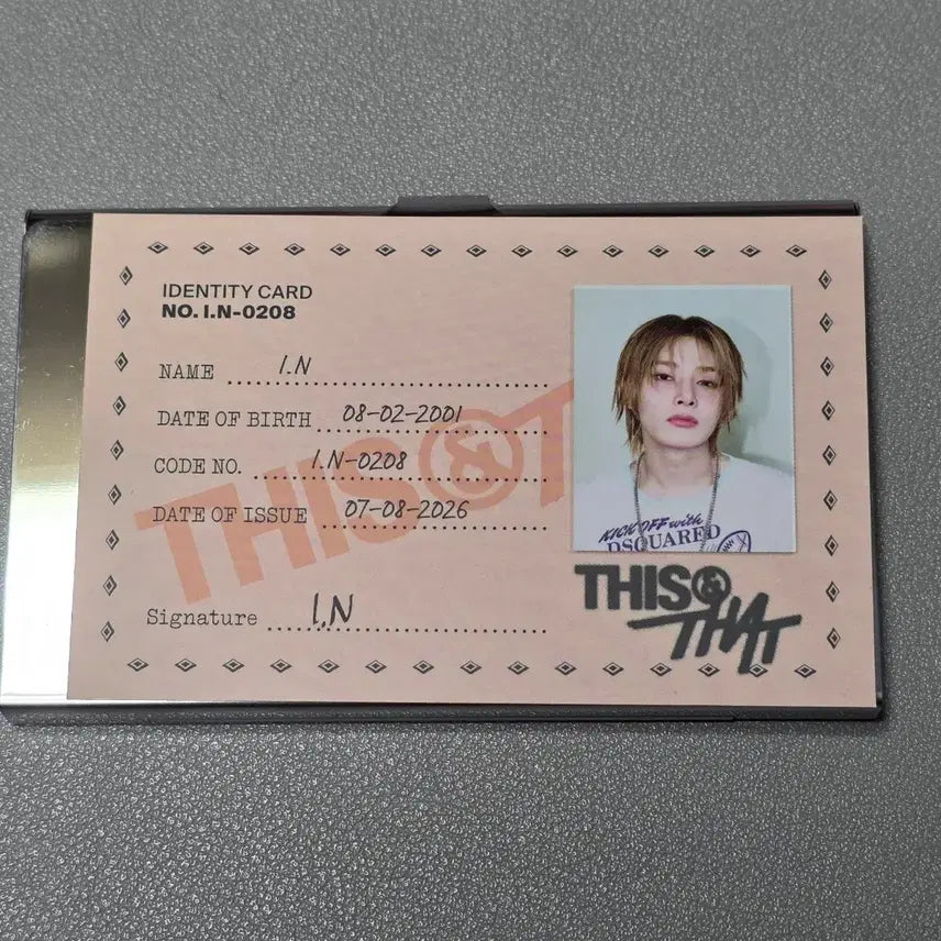 [BUNJANG] Stray Kids I.N ID Card this&amp;that / 스키즈 아이엔 I.N 아이디카드 id card 판매 this&amp;that